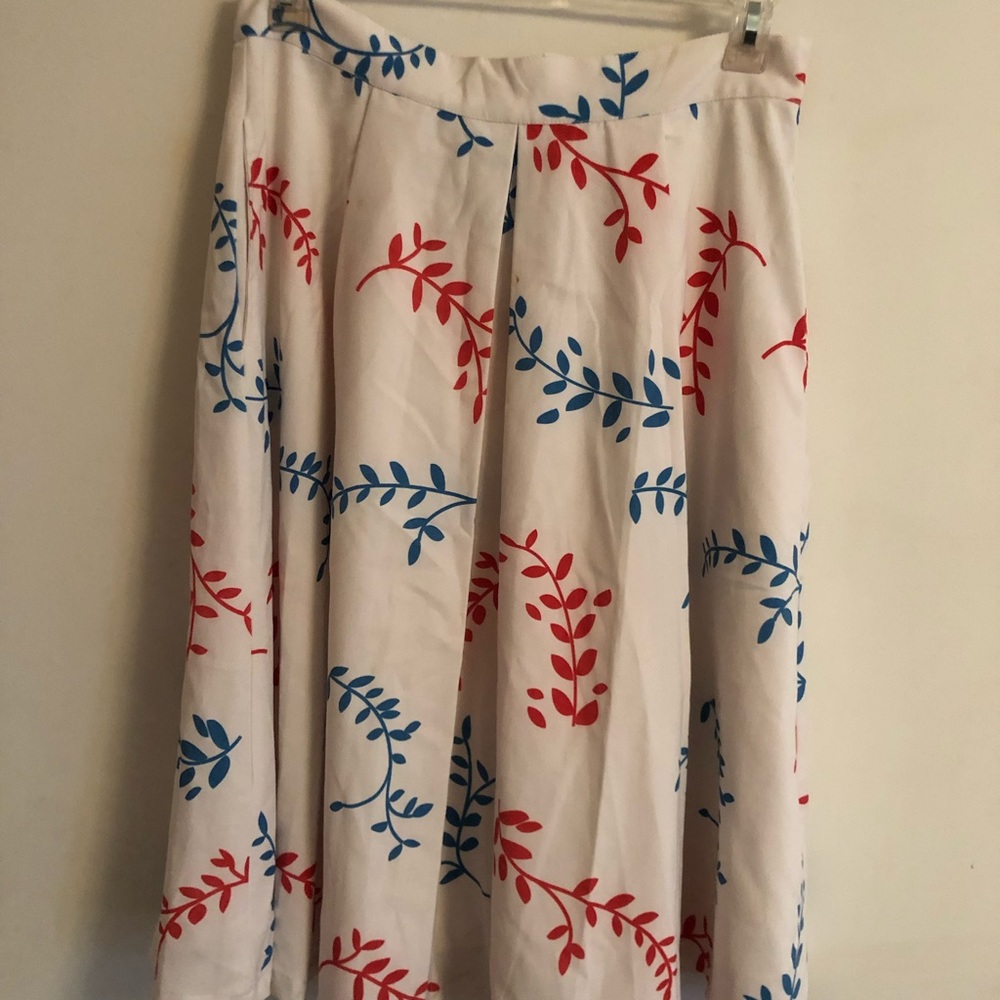 Bettie Page Clothing Floral circle skirt